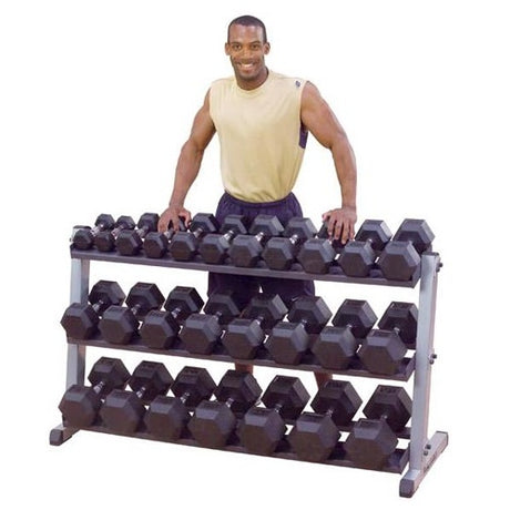 Rack Haltères 2 Niveaux BODYSOLID - FitnessBoutique