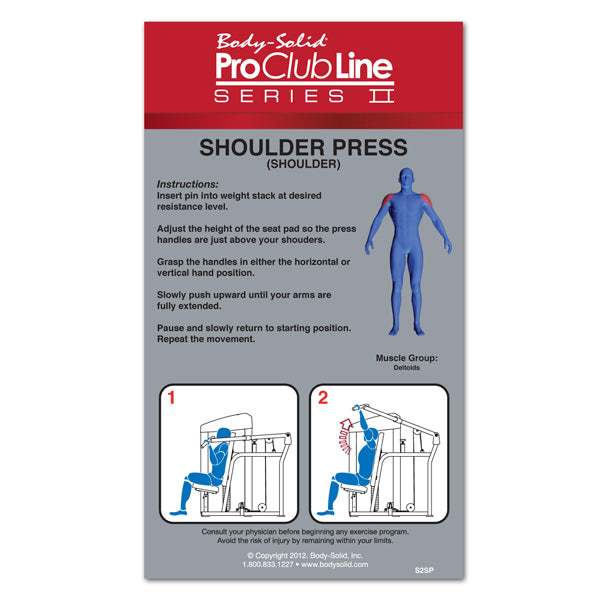 Shoulder press 140 kg BODYSOLID CLUB LINE - FitnessBoutique