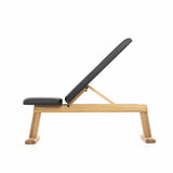 WeightBench Chêne Cuir Noir