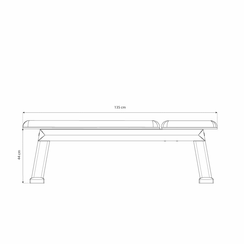 WeightBench Chêne Cuir Noir