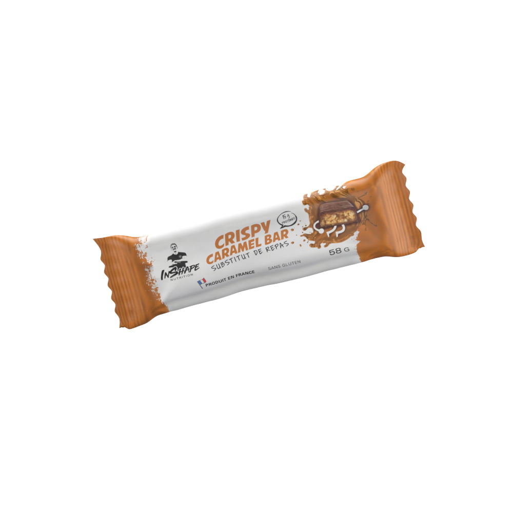 Barre Crispy Caramel - Substitut de repas TIBO INSHAPE - FitnessBoutique