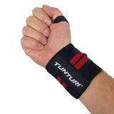 Wrist Wraps Noir et Rouge (la paire) TUNTURI - FitnessBoutique